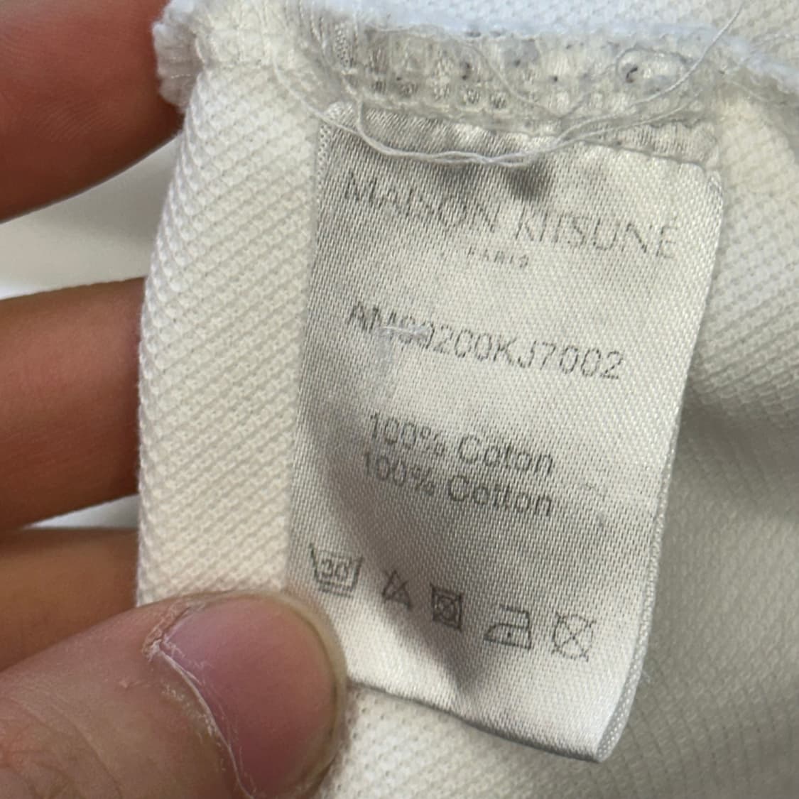 XL 메종키츠네 카라 반팔티 0331 상품이미지5