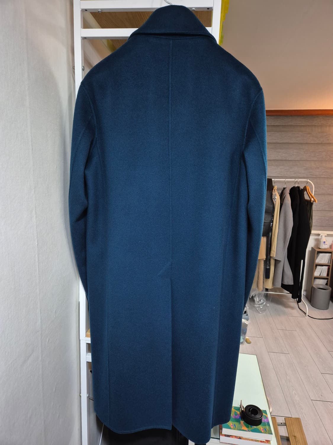 타임옴므 캐시미어 싱글코트 105 블루 상품이미지2