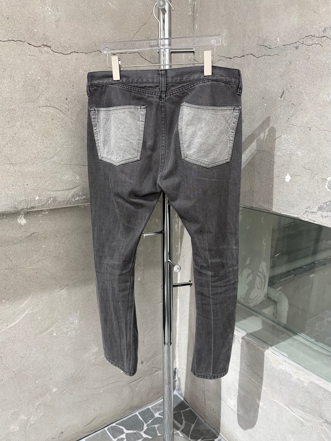 준야 와타나베 배색 원단 데님팬츠 상품이미지2
