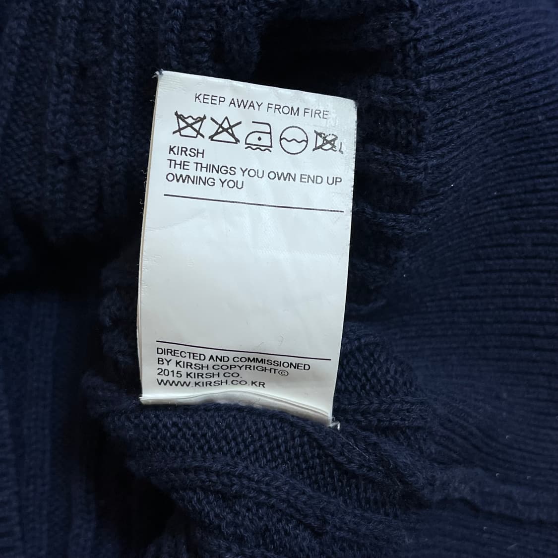 [정품] 키르시 네이비 꽈배기 니트 [ 1 ] 상품이미지6