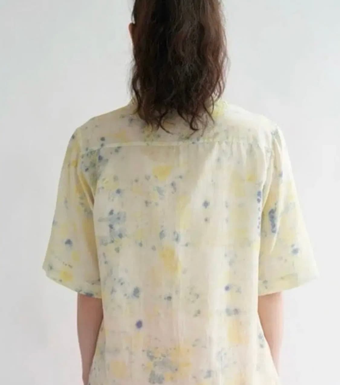 Teak 티크 / 다이드 오픈 카라 실크 셔츠 상품이미지3