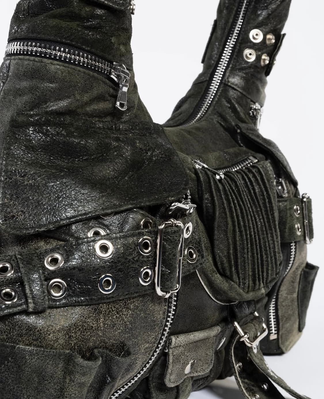 NO/FAITH STUDIOS 멀티 포켓 백 - 다크 그린 상품이미지2