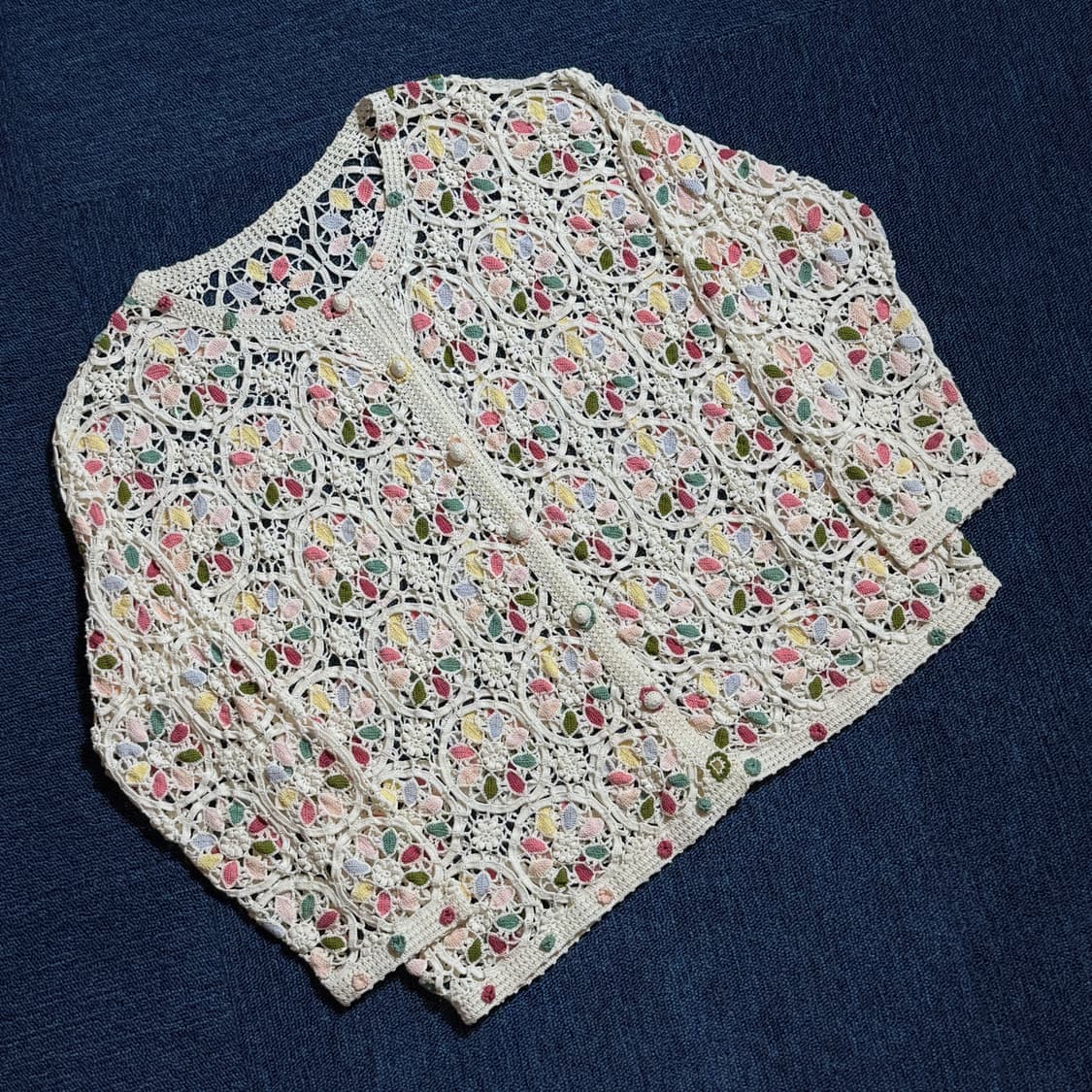 모리걸 뜨개 크로셰 가디건 상품이미지1