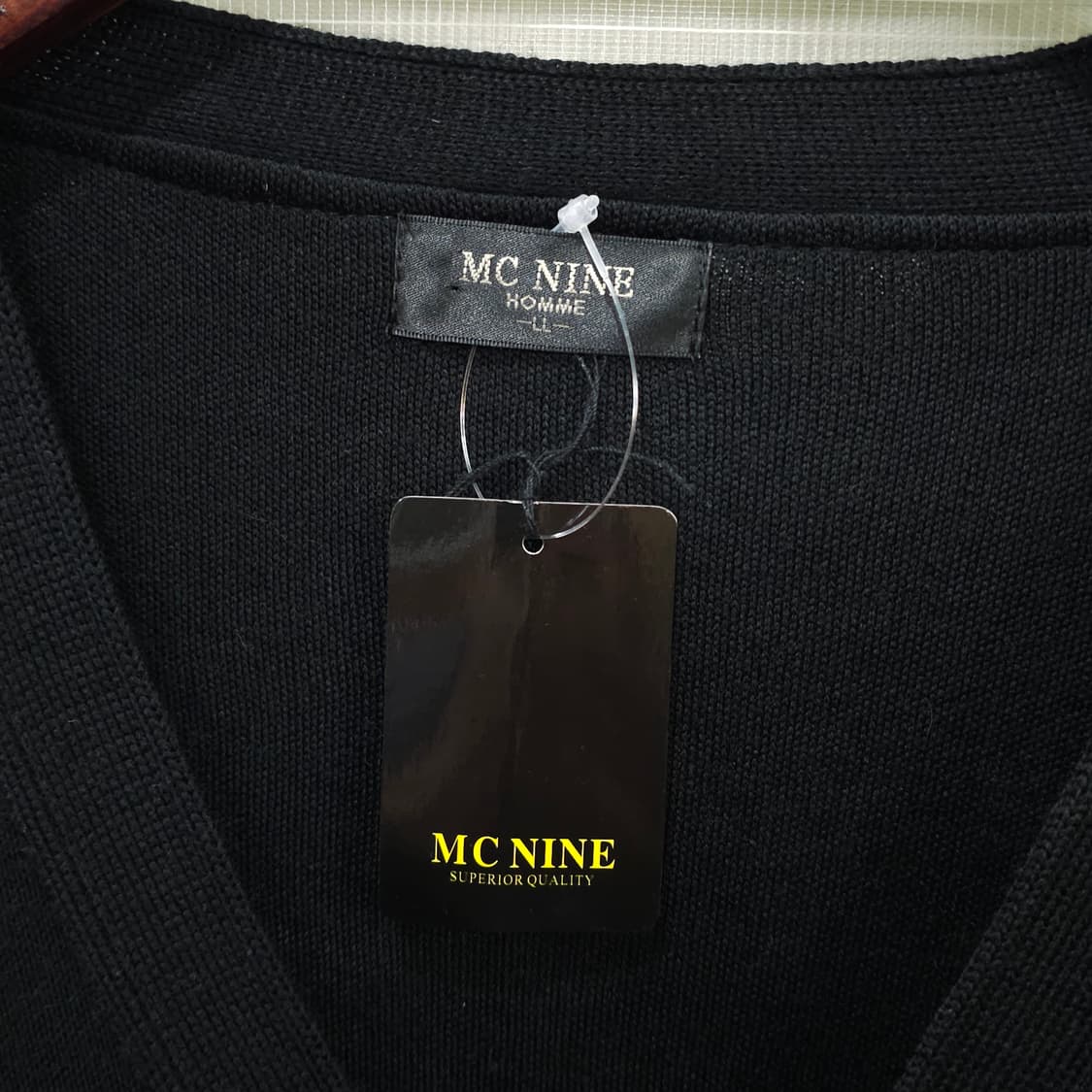 MC NINE HOMME 블랙 가디건- LL 상품이미지6