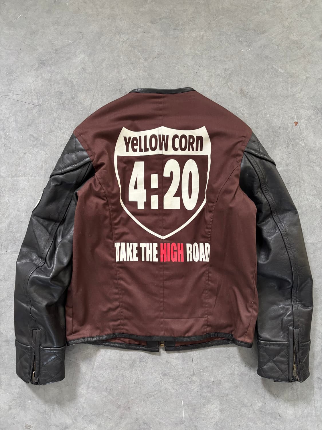 Yellow Corn 옐로우콘 컨버터블 레더 자켓 상품이미지9