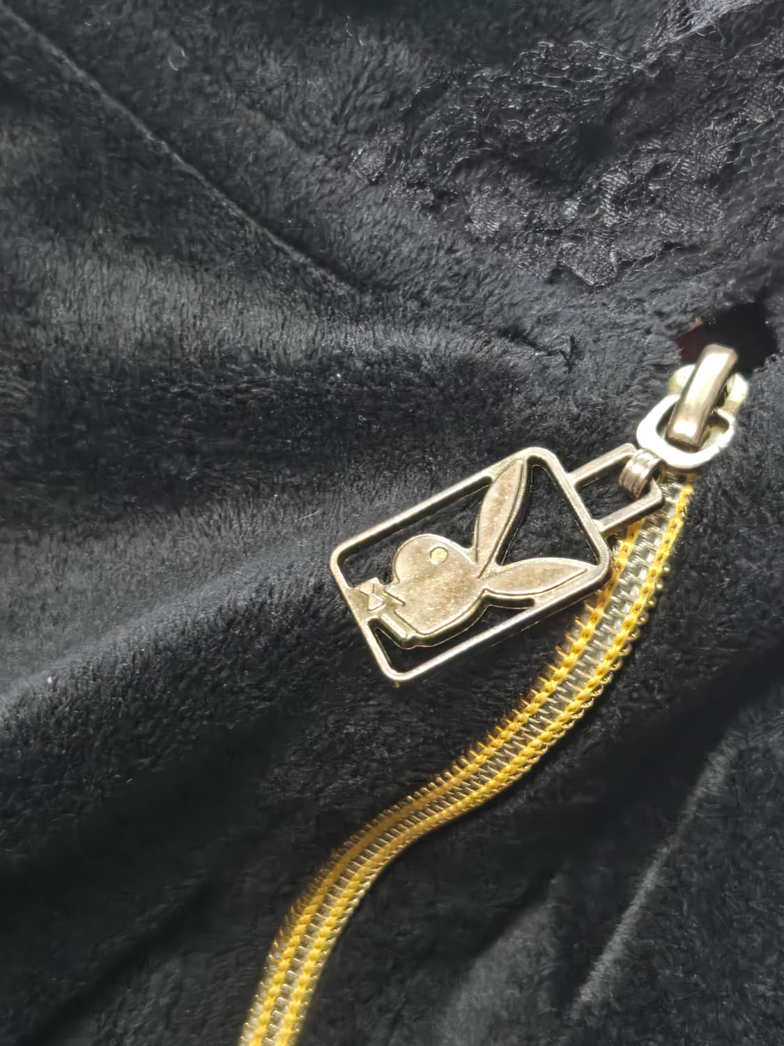 [유일매물]playboy 벨벳 후드집업 상품이미지4