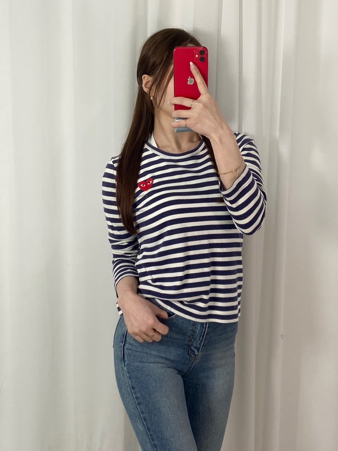 꼼데가르송 스트라이프 롱슬리브 상품이미지1