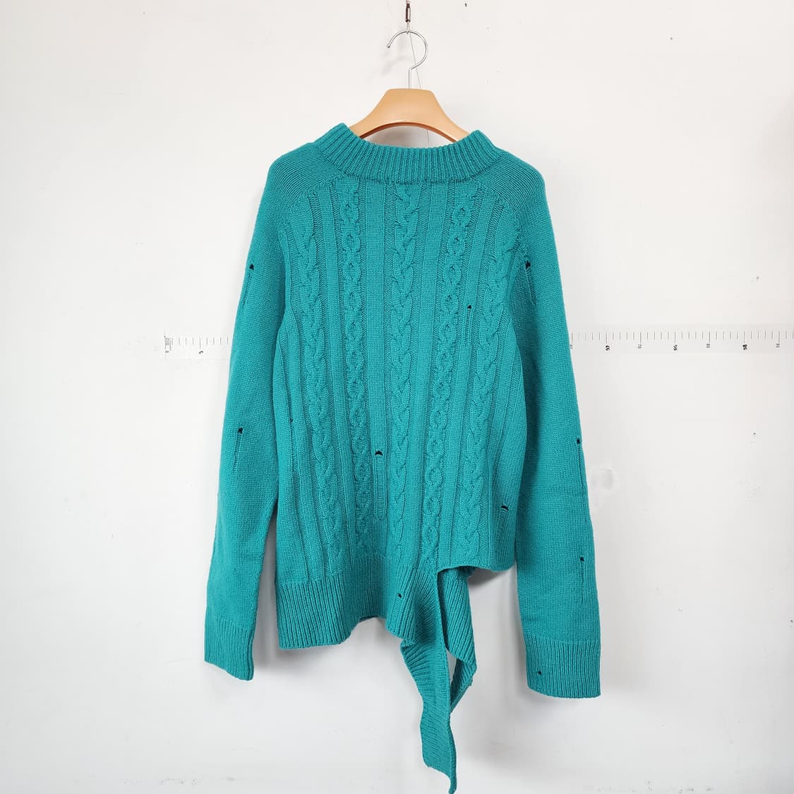 시스템 에메랄드 꽈배기 니트 상품이미지5