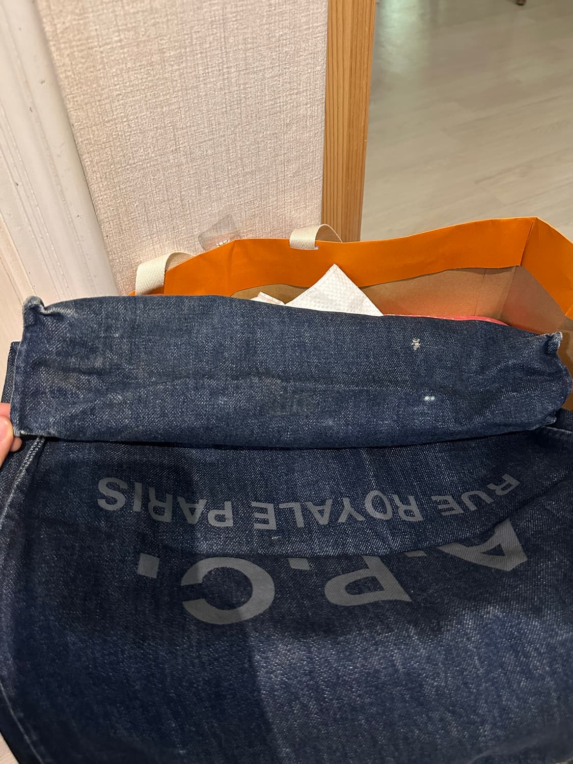 A.P.C 아페쎄 데님 에코백 상품이미지6