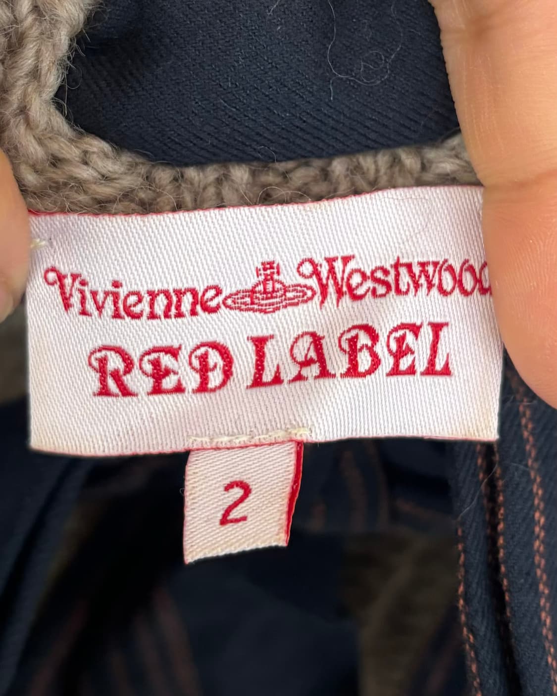 비비안 웨스트우드 레드 라벨 리본 니트 가디건  상품이미지7