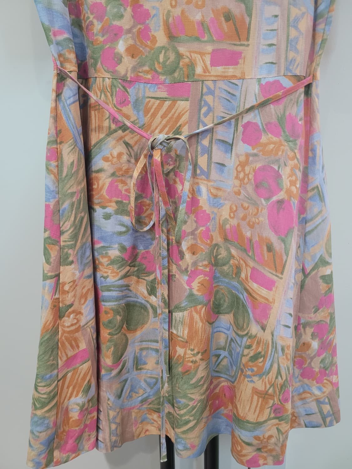 미드나잇서커스 플라워 패턴 린넨 원피스 55~66 상품이미지8