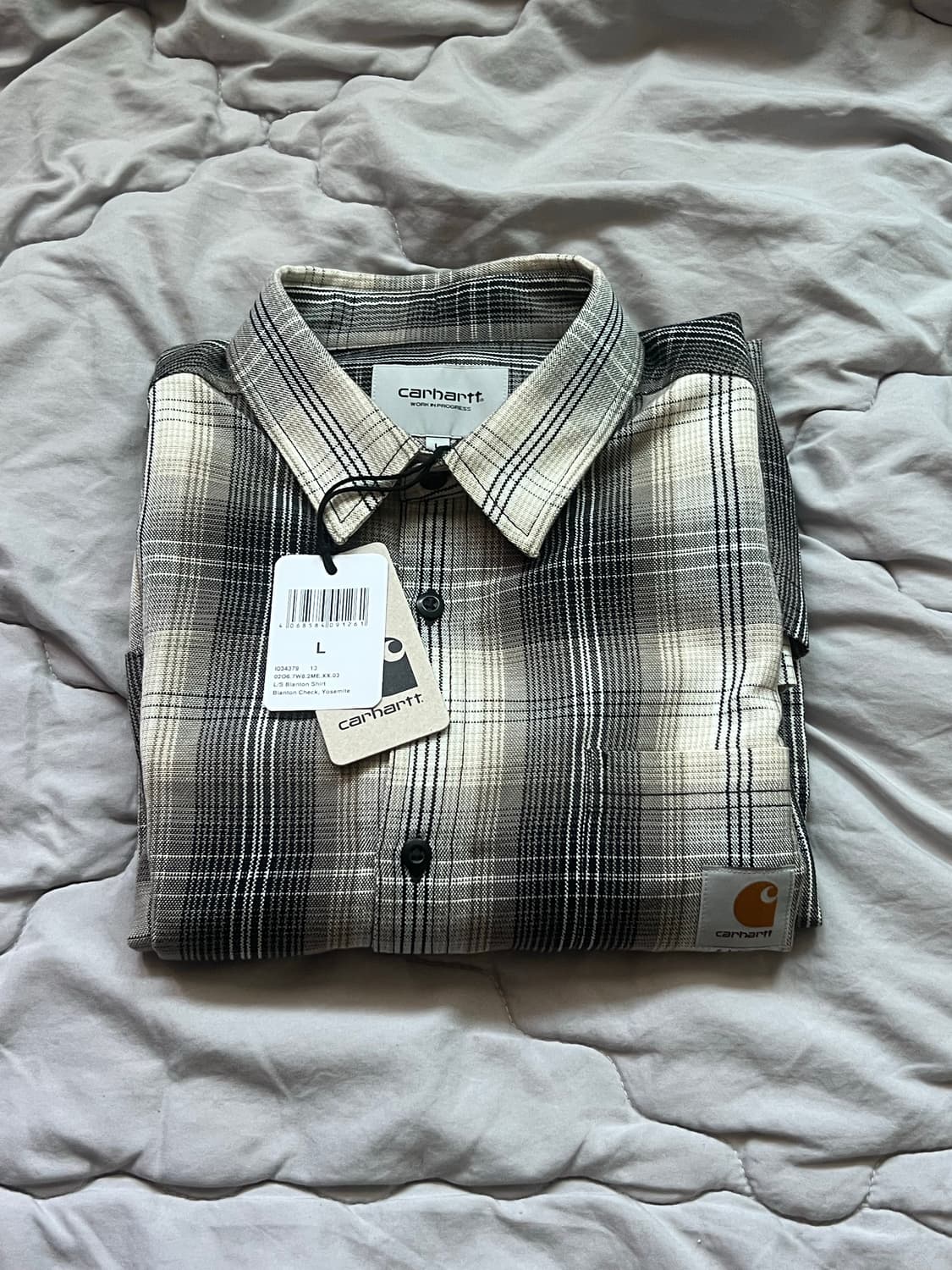 칼하트 wip 블랑톤 체크셔츠 L 상품이미지2