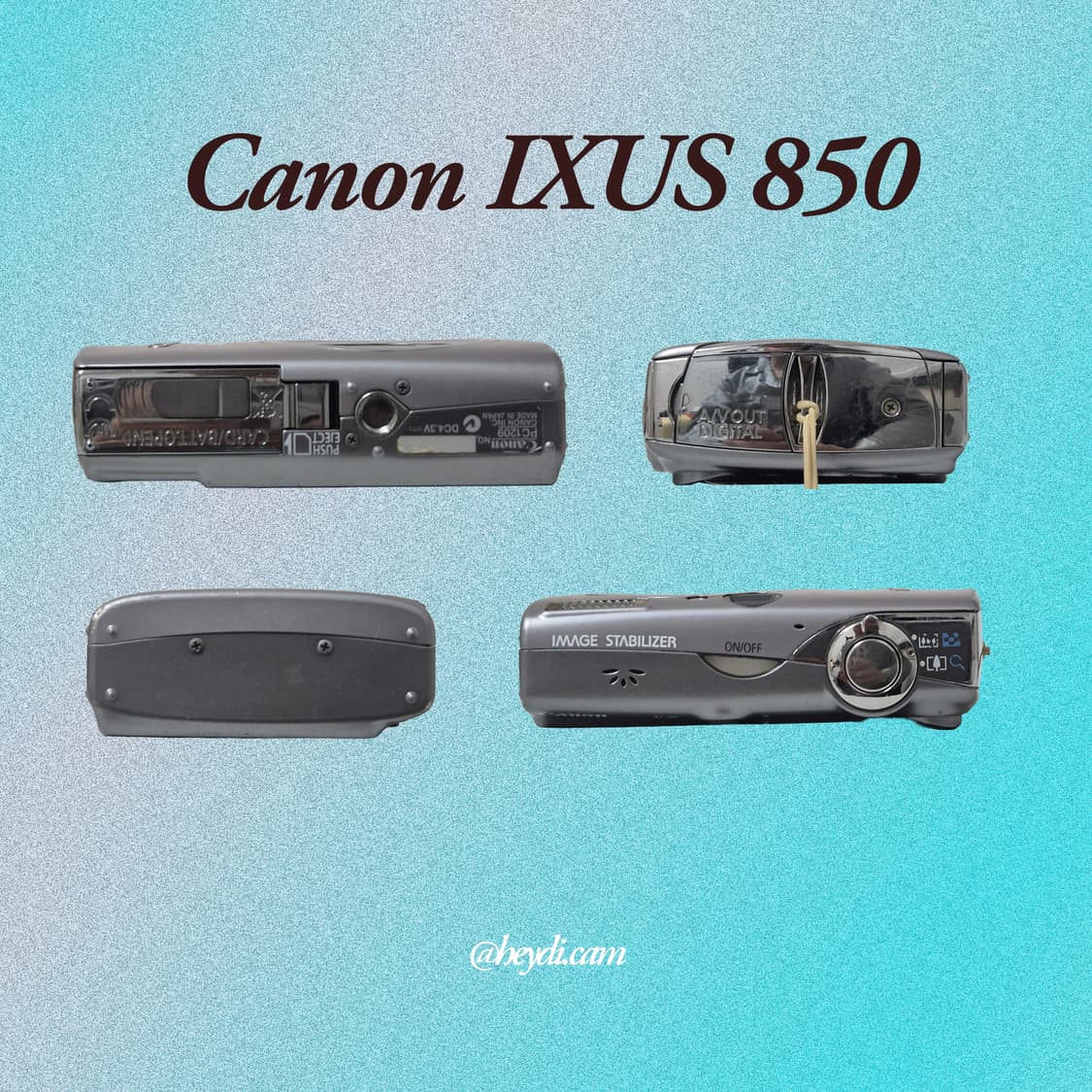 (NCT 재민,니쥬 아야카) 미품급! 캐논 ixus850 ixy900is 상품이미지3