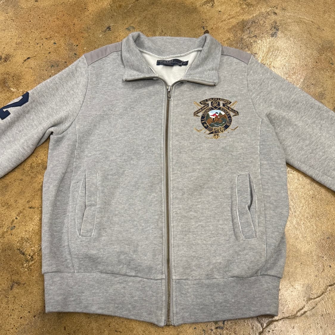 폴로 랄프로렌 그레이 집업 져지 트랙탑 상품이미지3