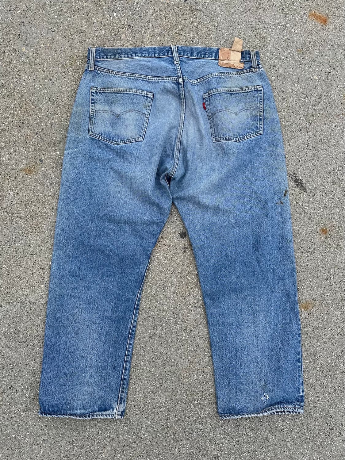 70s USA 빈티지 리바이스 501 66후기 셀비지 데님 팬츠 상품이미지5