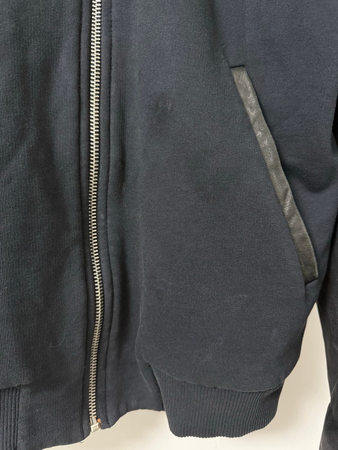 디젤 램스킨 바이커자켓 소매 후드집업 상품이미지10