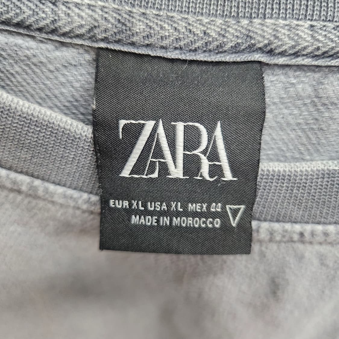 자라 원포켓 피그먼트 빈티지 무드 오버핏 반팔 XL(3XL) 상품이미지5
