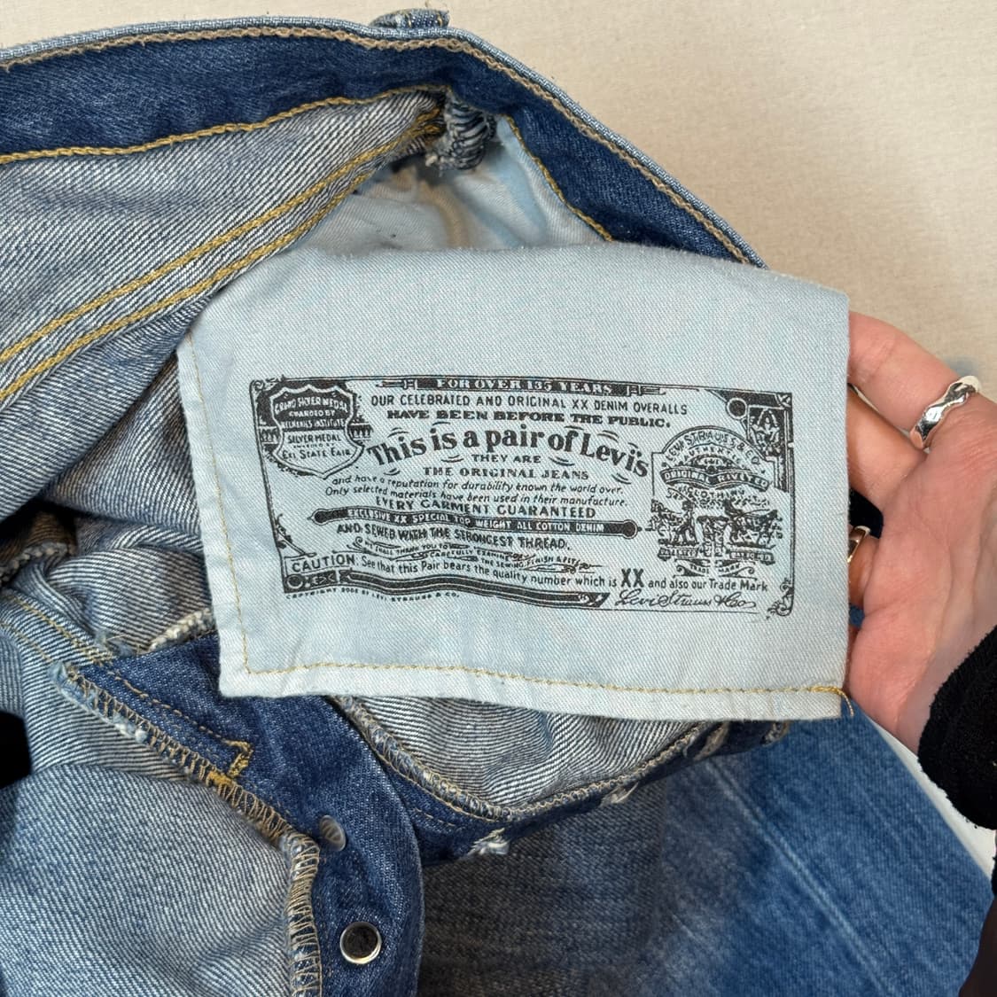 32inch) 리바이스 501 버튼플라이 데님 청바지 상품이미지10