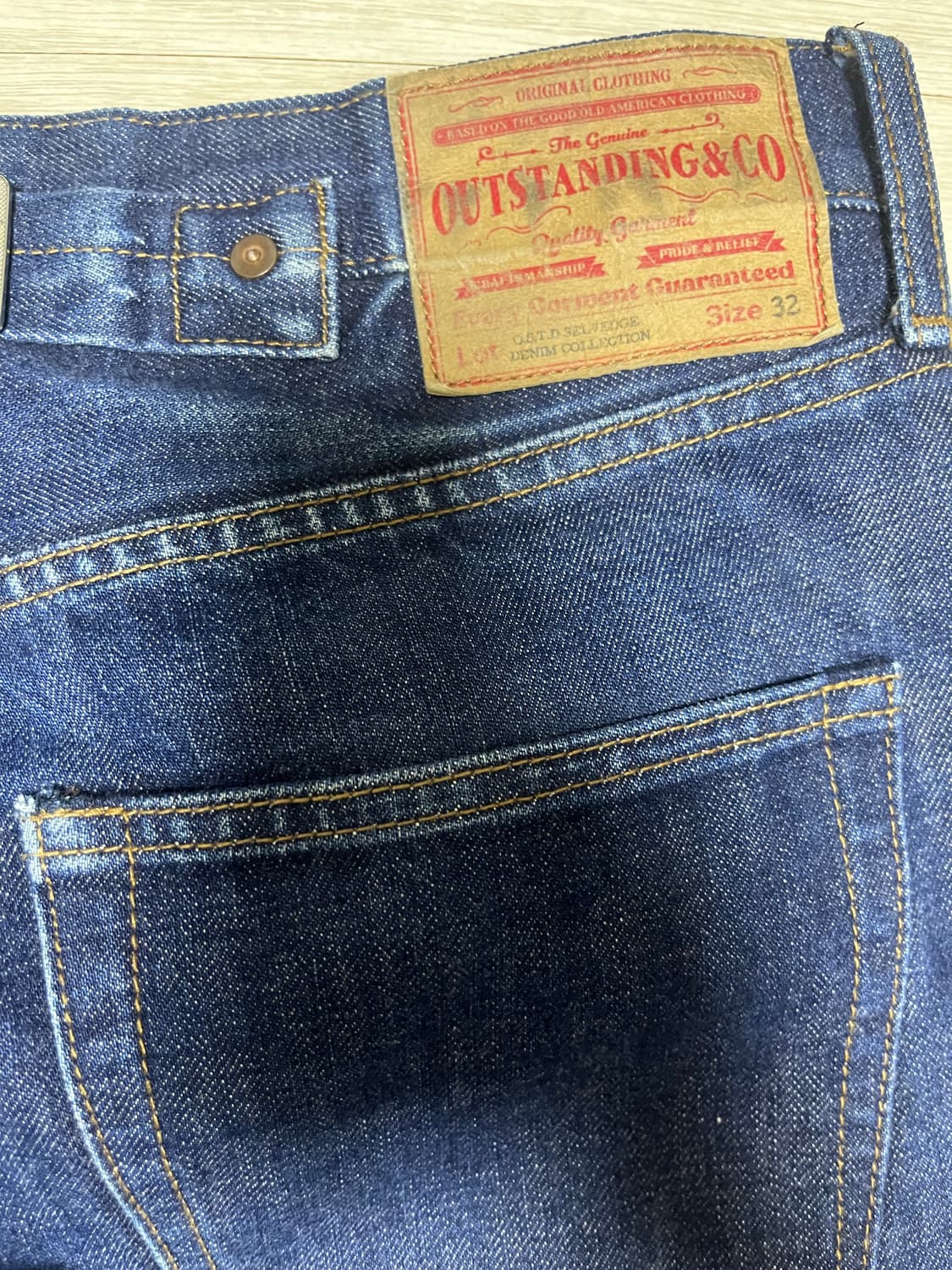 아웃스탠딩 30s 셀비지 데님 팬츠 상품이미지1