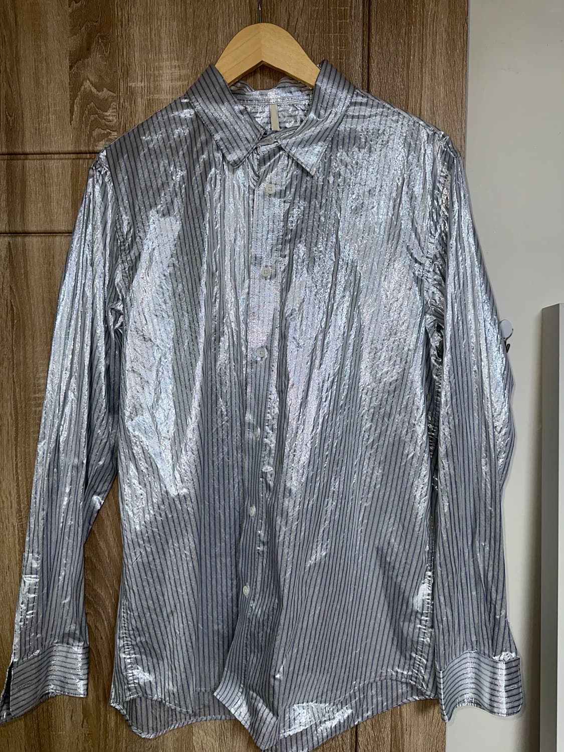 [XL] Sunflower 클래식 셔츠 메탈릭 스트라이프 상품이미지7