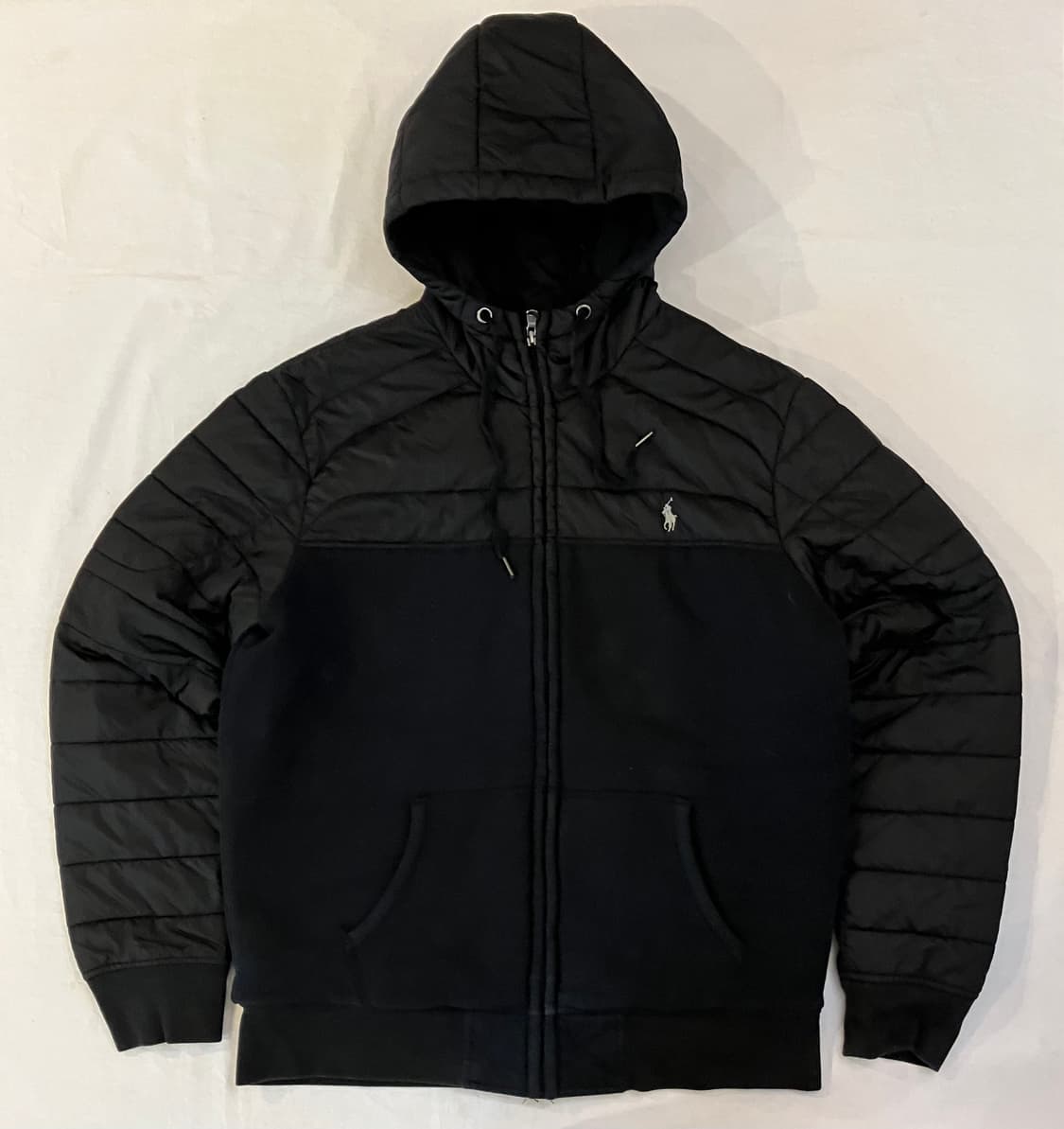 대장급 폴로 하이브리드 경량패딩 블랙 상품이미지1
