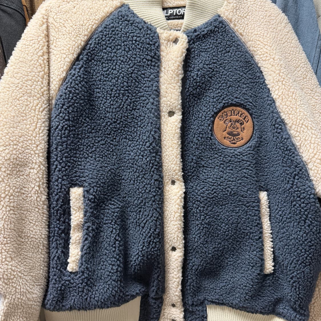 스컬프터 Teddy Stadium Sherpa Jacket 상품이미지1