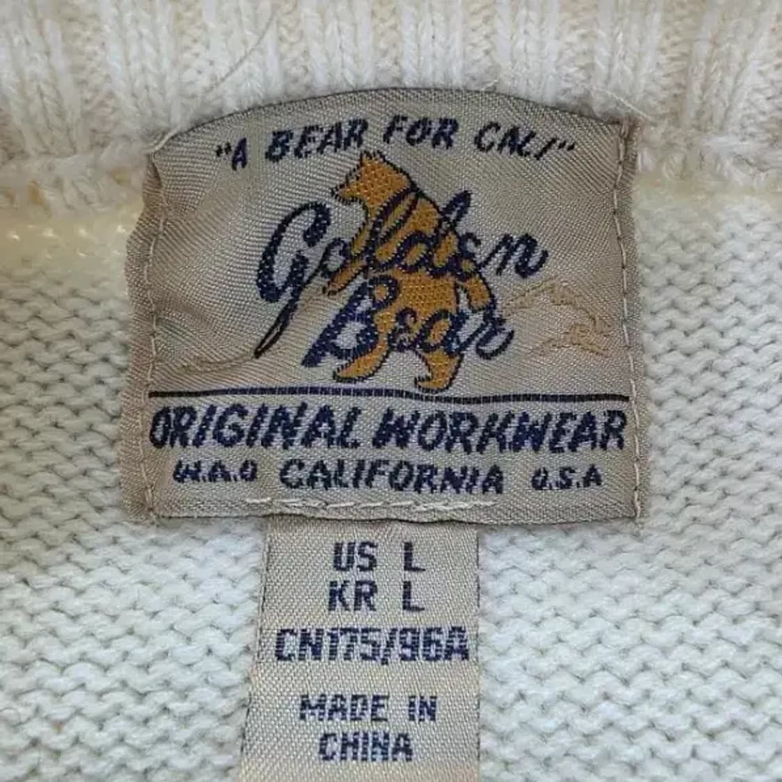 골든베어 곰돌이 오버핏 니트 아이보리 95 상품이미지10