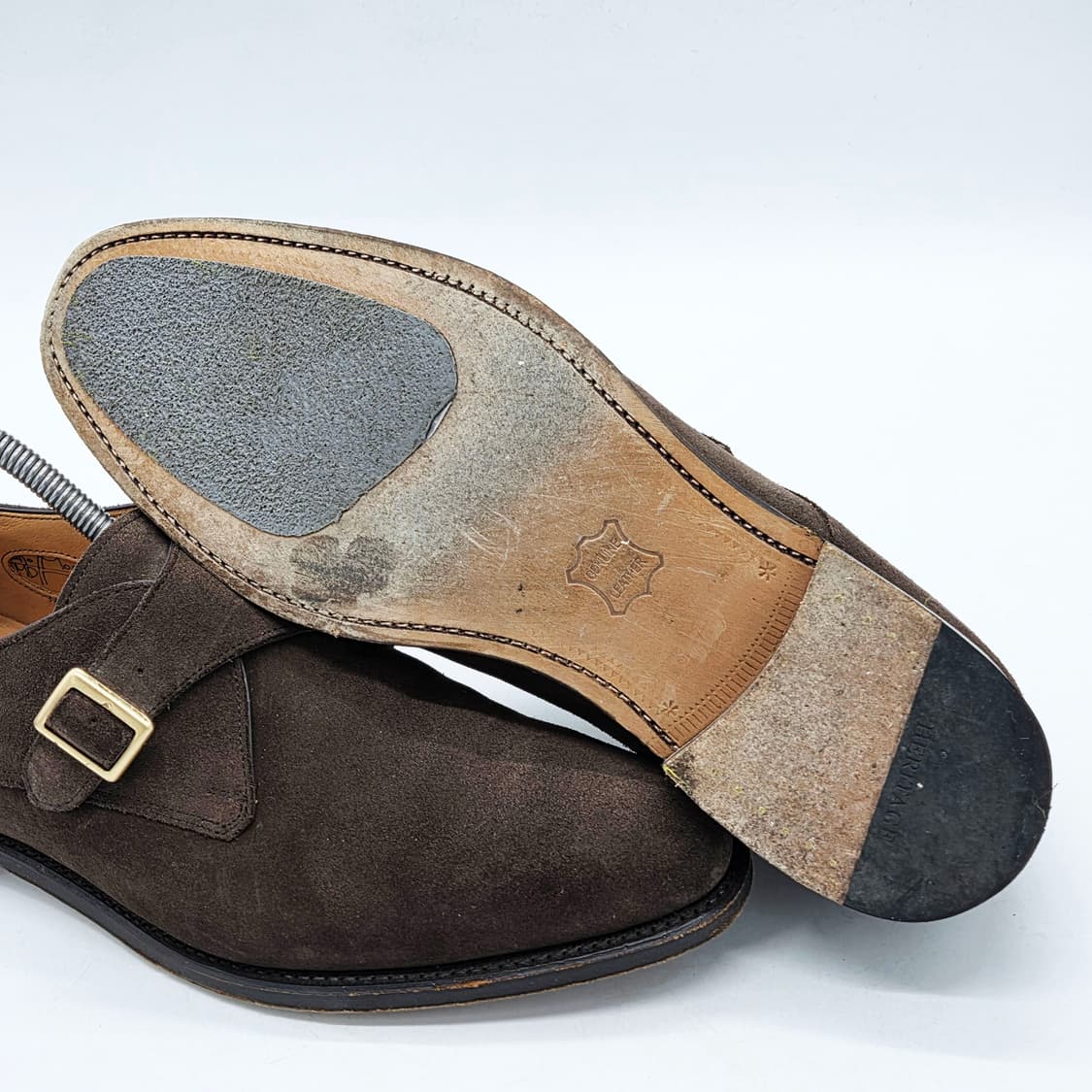 헤리티지 리갈 스웨이드 싱글 몽크스트랩 슈즈 브라운 (275) 상품이미지3