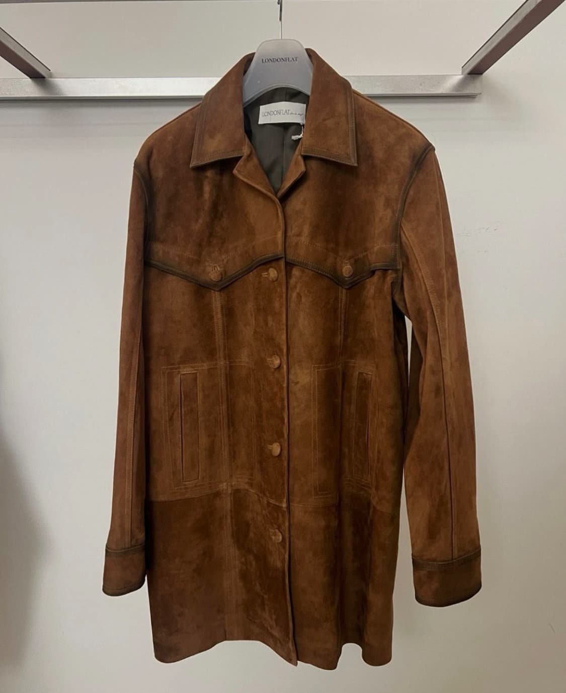 런던플랏 나파 스웨이드 고트 자켓 미사용품 상품이미지5