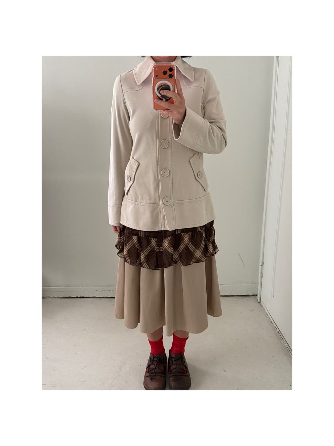 일본빈티지 산칸시온 아이보리 가디건 자켓 상품이미지1