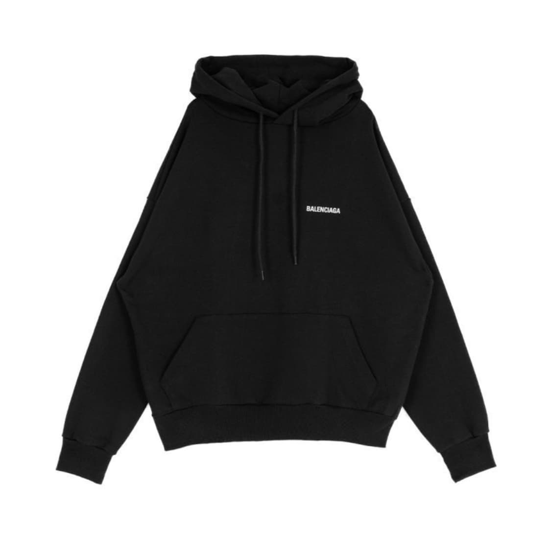 발렌시아가 DEFILE 백로고 후드티 상품이미지1