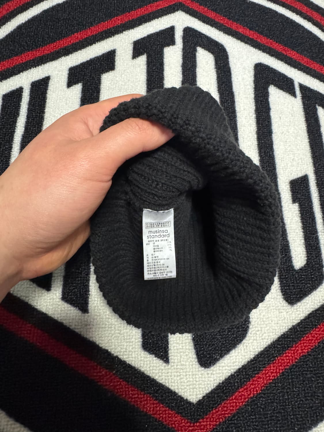 무신사 스탠다드 니트 워치 캡 블랙 상품이미지3