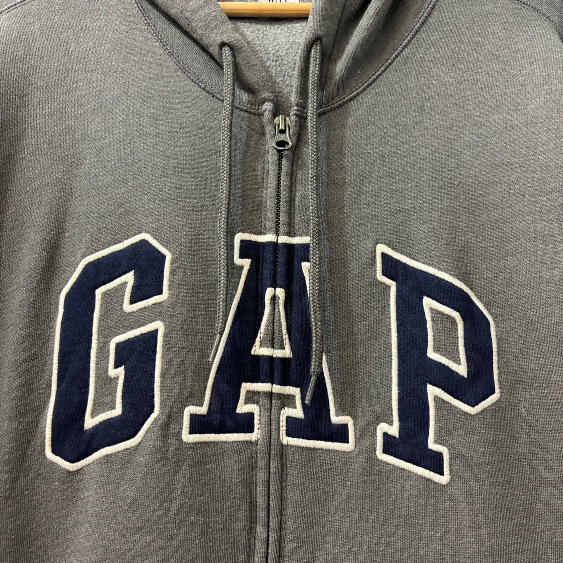 GAP 갭 y2k 차콜 후드집업 2XL 상품이미지5