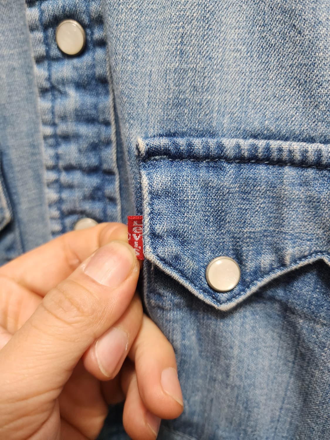 리바이스 웨스턴 데님 셔츠 상품이미지4