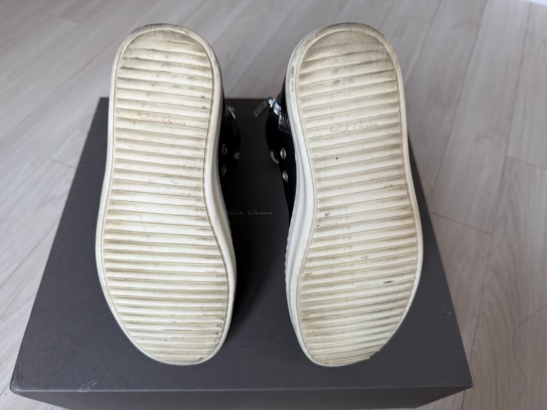 [Rick Owens] 릭오웬스 메인라인 하이탑 라몬즈 (Black) 상품이미지6