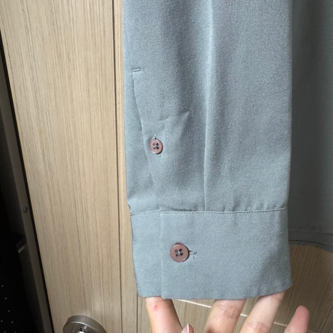 마인드브릿지 남성셔츠 가을셔츠 와이셔츠 민트그레이 상품이미지3