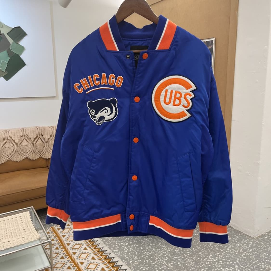 MLB 시카고 컵스 쿠퍼스 펑크키치 몬스터 바시티자켓 95 C10506 상품이미지3