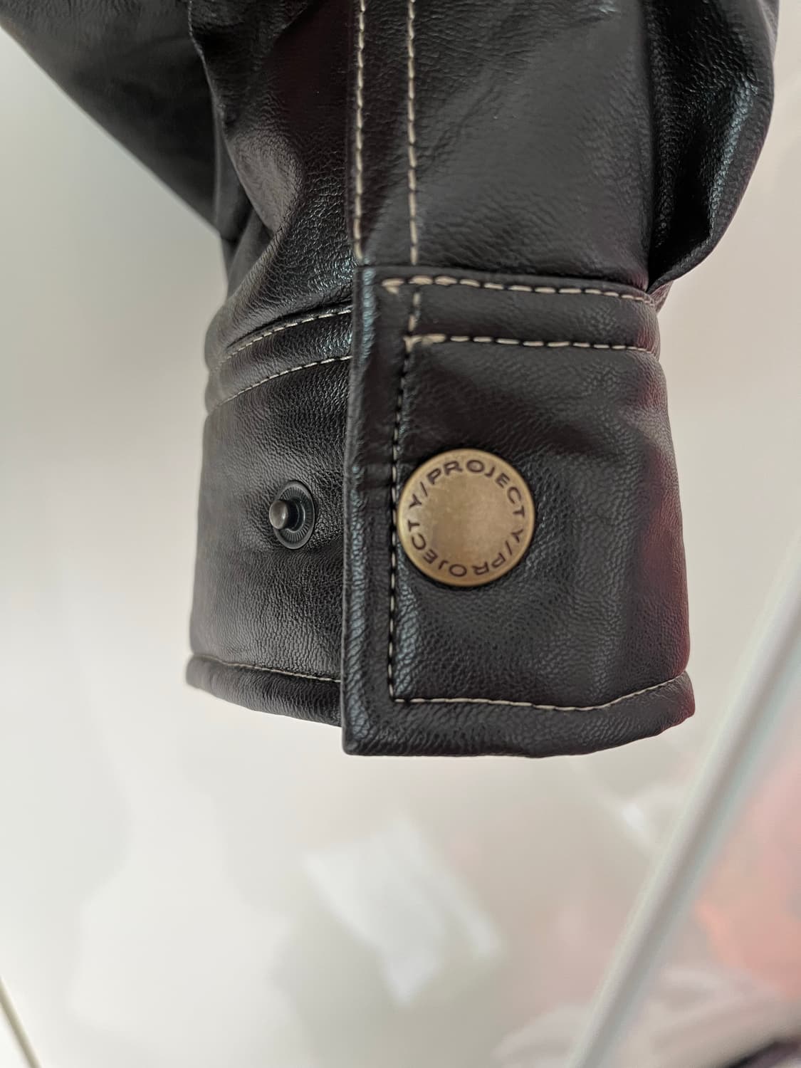 와이프로젝트 드레이프 레더 봄버 S 상품이미지6