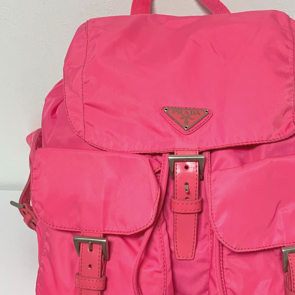 정품 프라다 백팩 딥핑크 상품이미지6