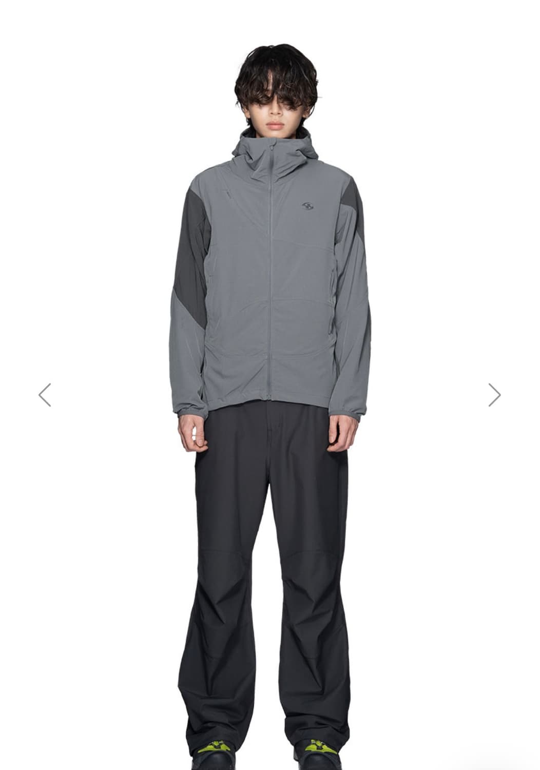 산산기어 insulation hoodie jacket grey 바람막이 상품이미지2