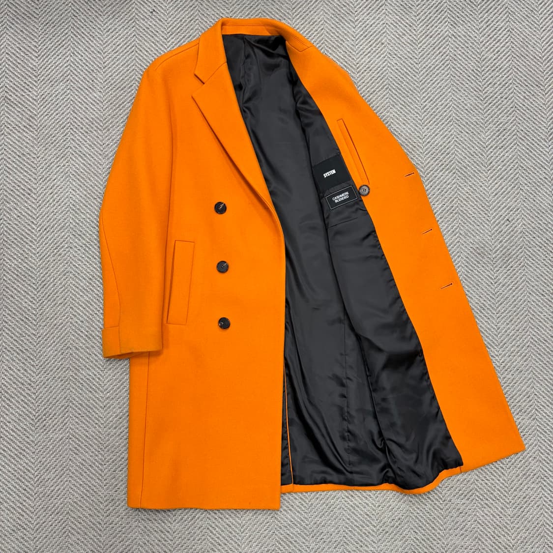 시스템옴므 캐시미어 블렌디드 더블 코트 v1486  상품이미지5