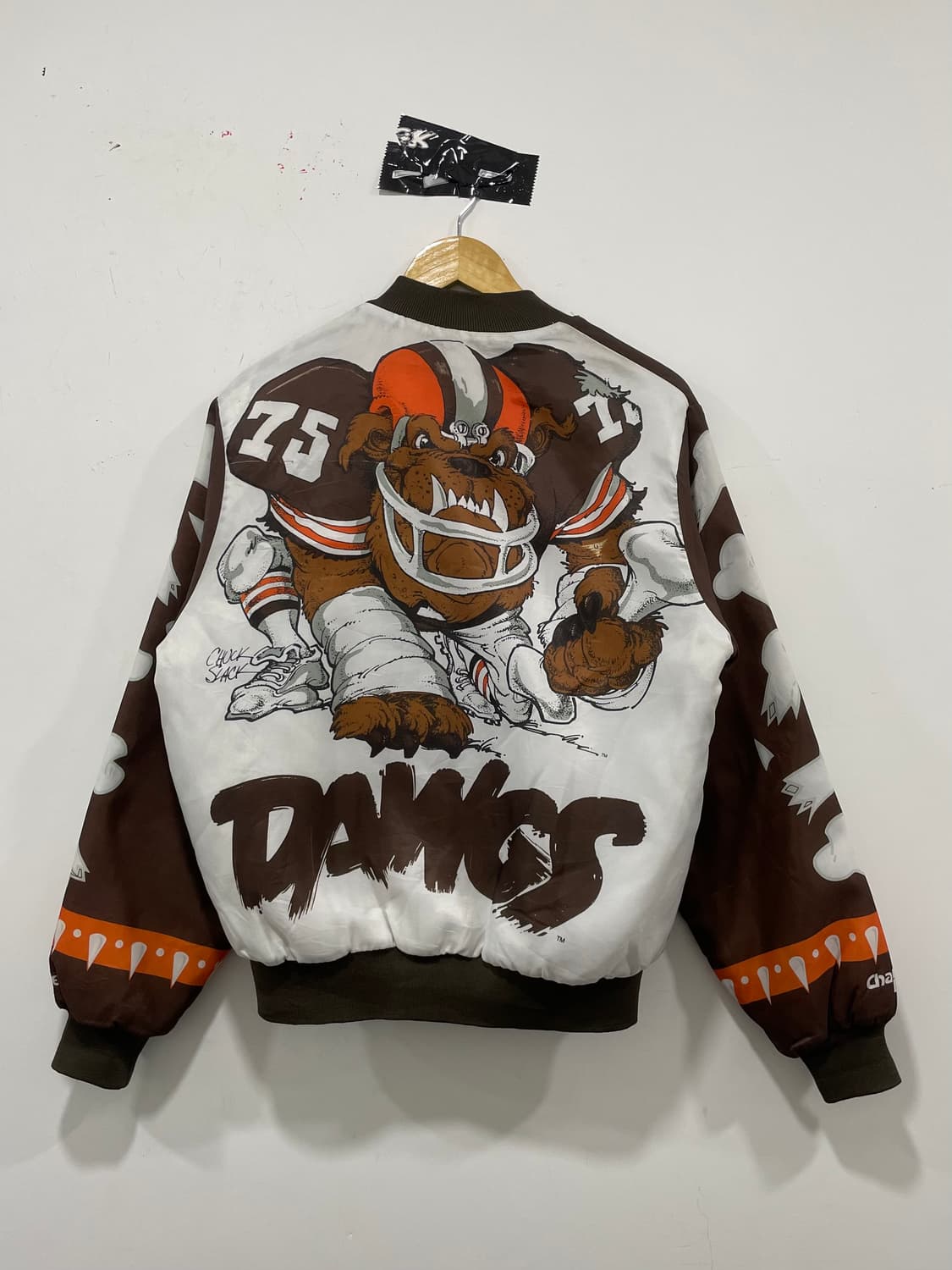 90s Chalk Line 클리블랜드브라운스 Dawg Pound 바시티 상품이미지3