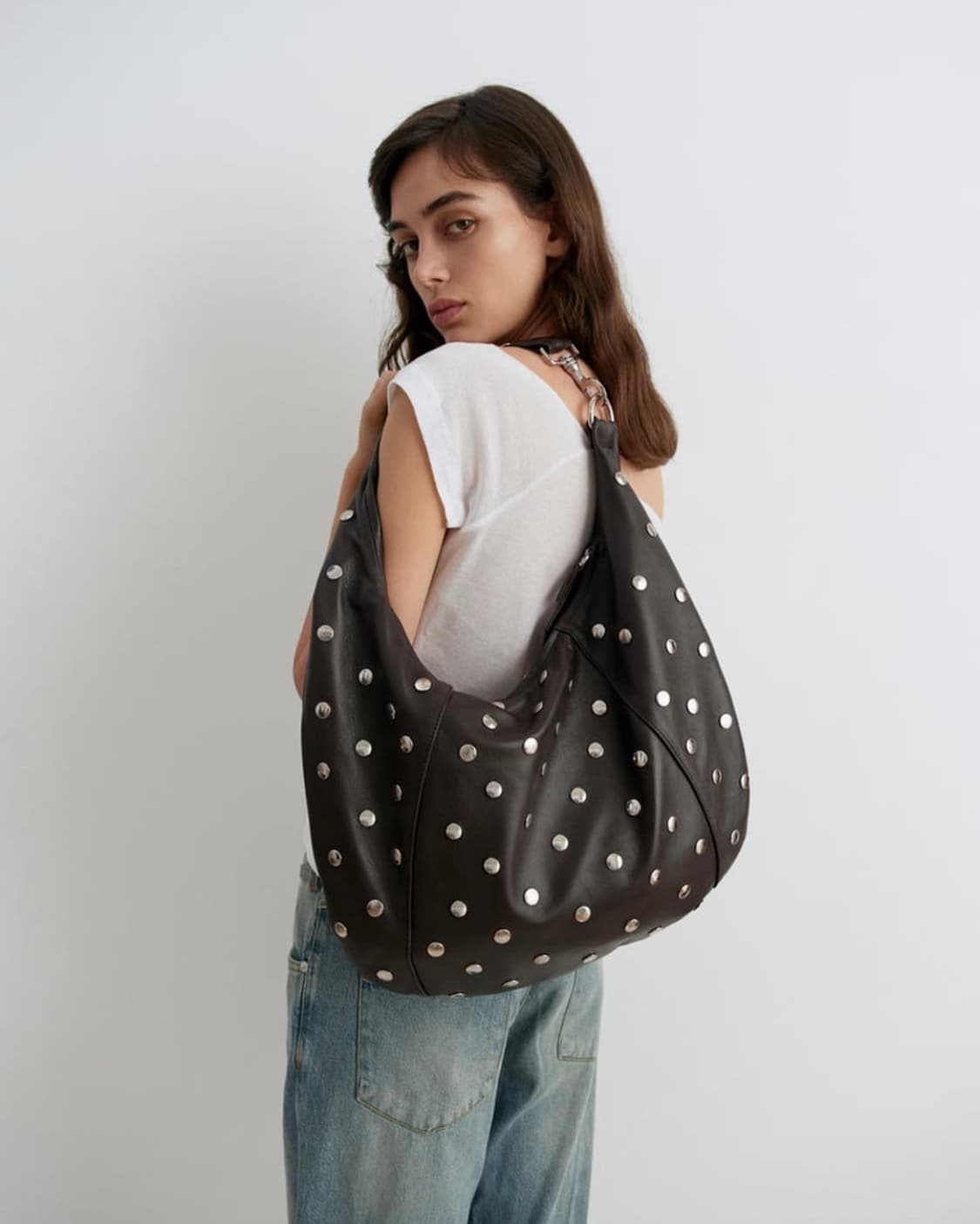 기마구아스 폴라 Paula 스터드백 브라운 상품이미지2