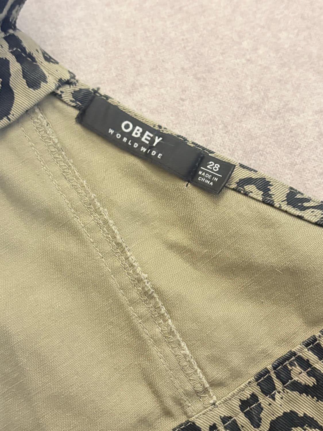 obey 오베이 호피 오버롤 멜빵 상품이미지5