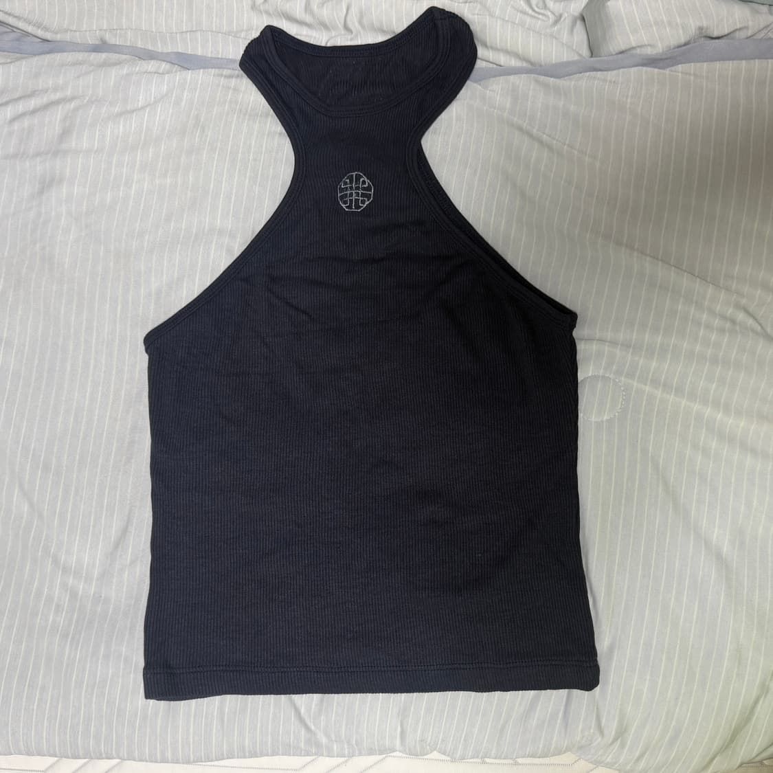 배드블러드 스트레치 립 탱크탑 네이비 상품이미지2