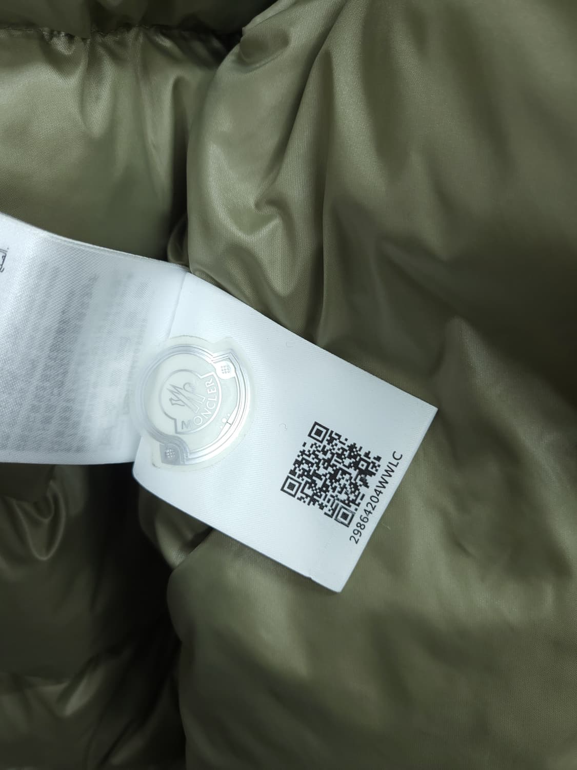 몽클레르 팔라디 카키유광 구스다운패딩 105-110 XL 상품이미지10