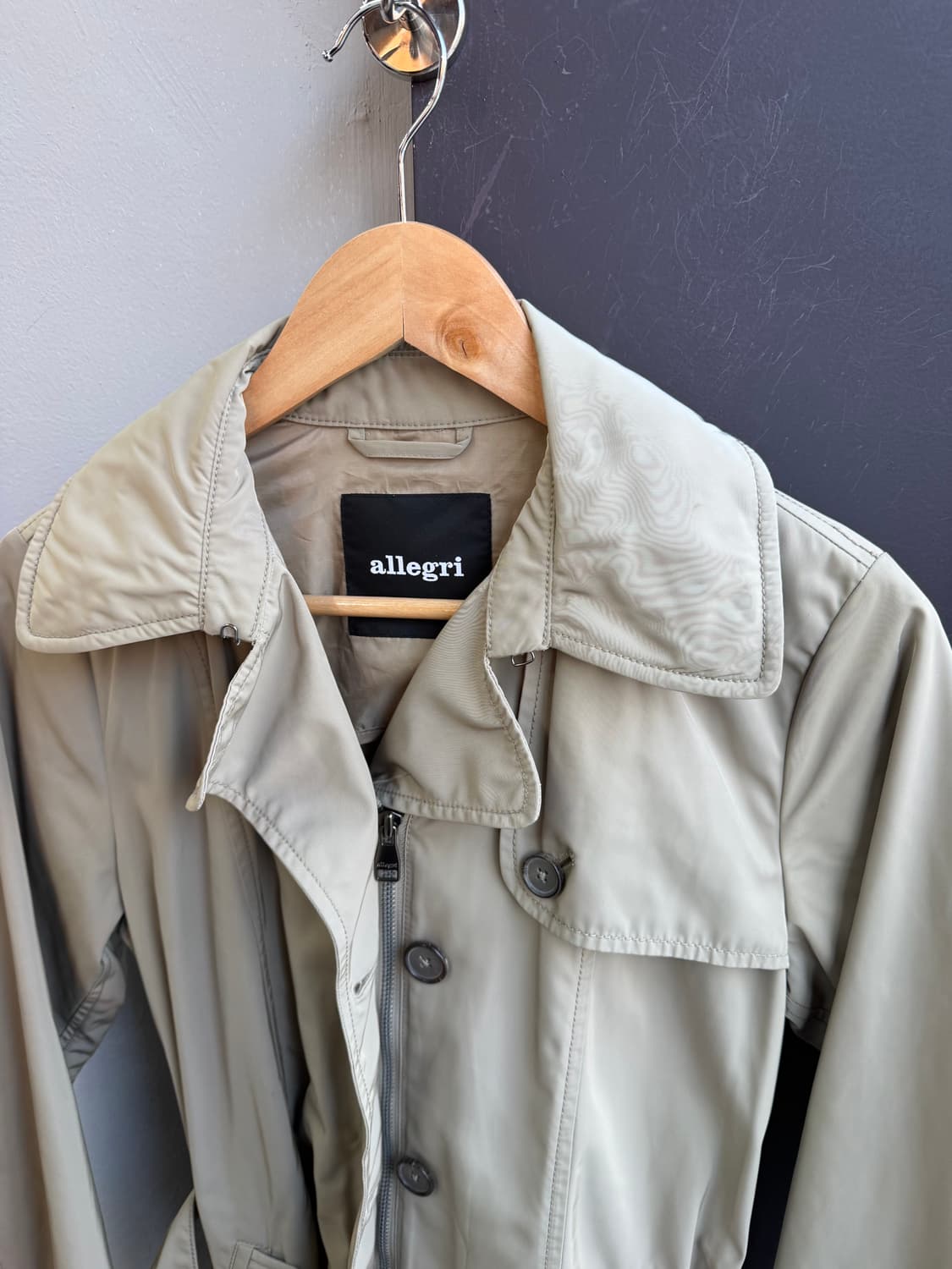 42/ 알레그리 벨티드 나일론 트렌치코트 자켓 상품이미지5