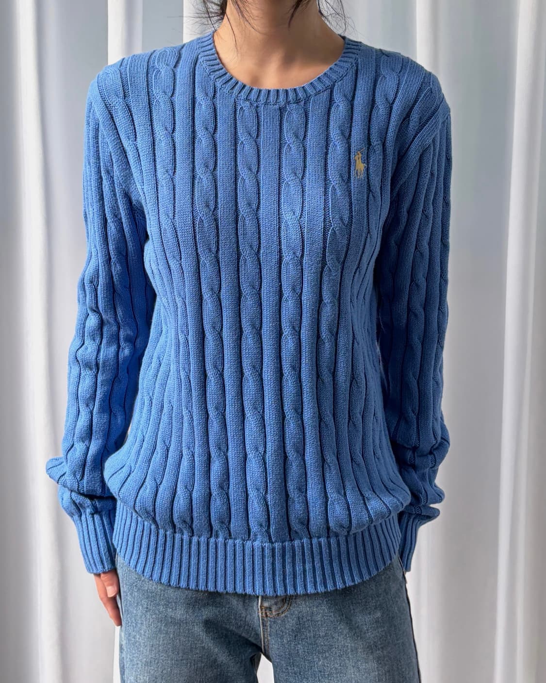 [M]폴로 랄프로렌 꽈배기 케이블 코튼 니트 상품이미지1