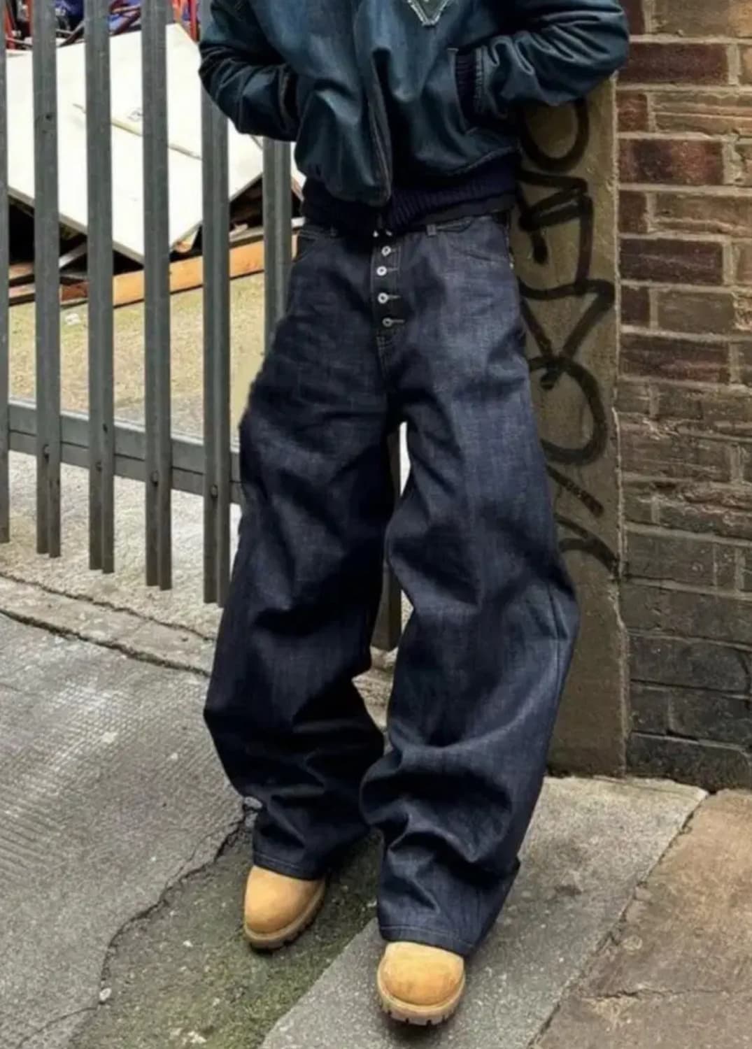 빈티지 와이드 생지 데님 상품이미지5