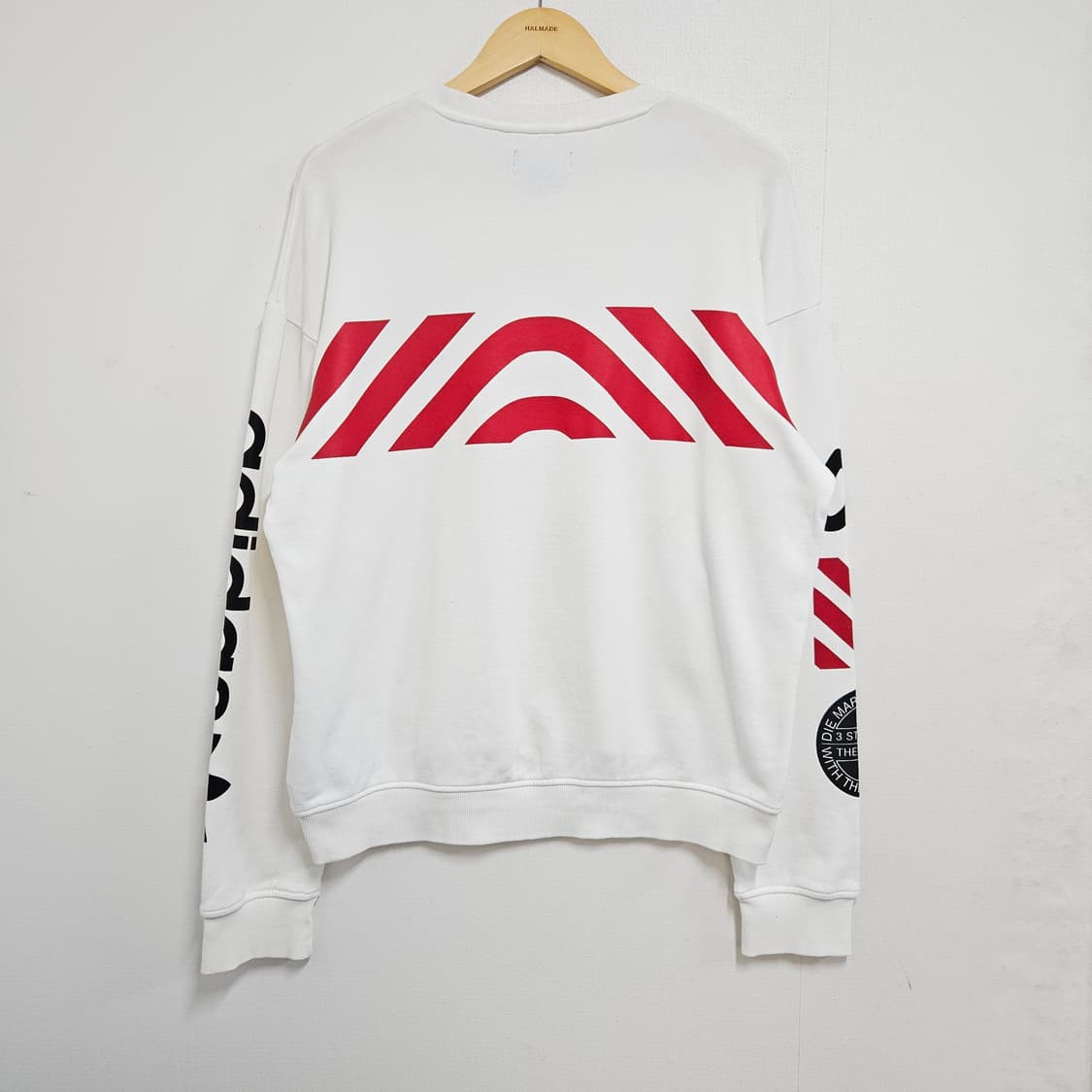 105 아디다스 파이어버드 트레포일 멀티컬러 화이트 맨투맨 상품이미지4